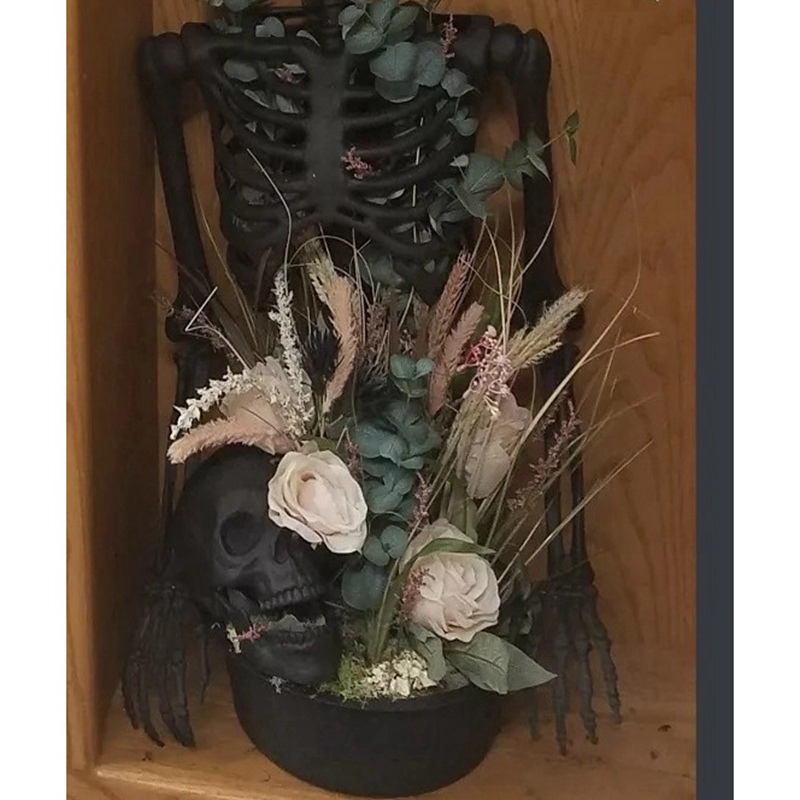 SmallOrders G020116 Halloween potted plant haunted house - 1