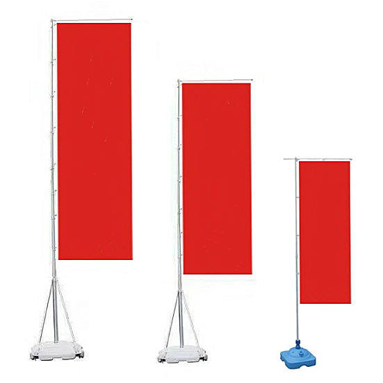SmallOrders GY014 7meter Telescopic Water Injection Base Stand flagpole beach flag guide flag oem printing - 2 