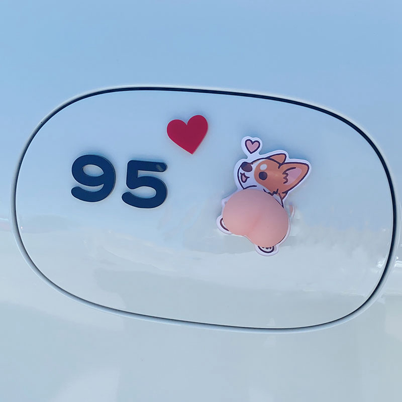 SmallOrders G020709 Cute 3d stereo car fuel tank creative stickers - 2 