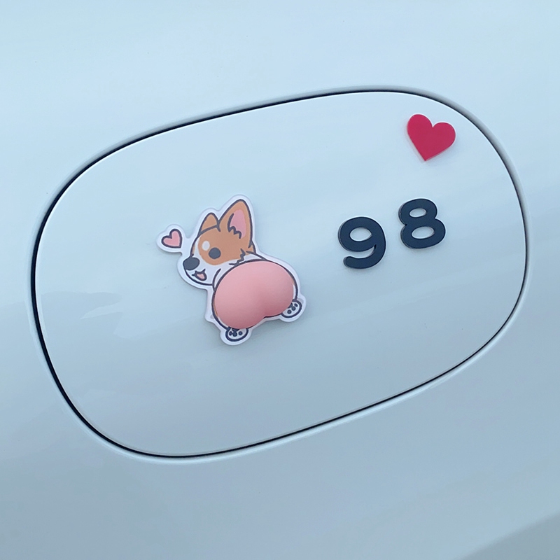 SmallOrders G020709 Cute 3d stereo car fuel tank creative stickers - 3