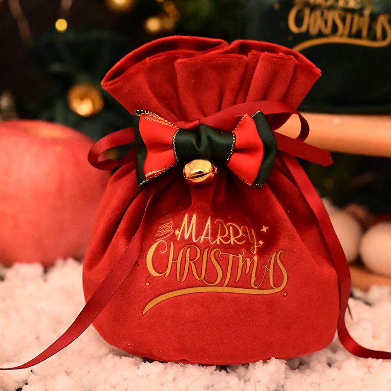SmallOrders G0143 Christmas bag Christmas Eve portable velvet bag Made in China - 3 