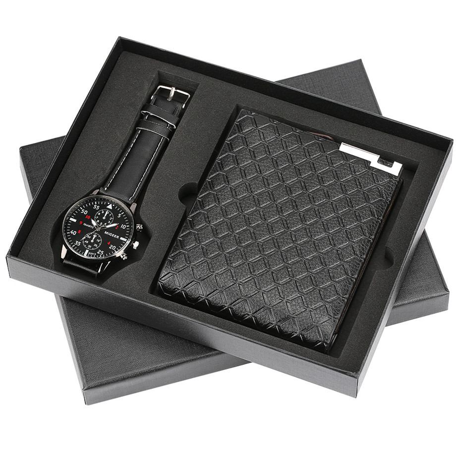 SmallOrders GY018 Men's gift set Exquisite packaging watch wallet set creative combination WATCH Wallet Father's Day Gift