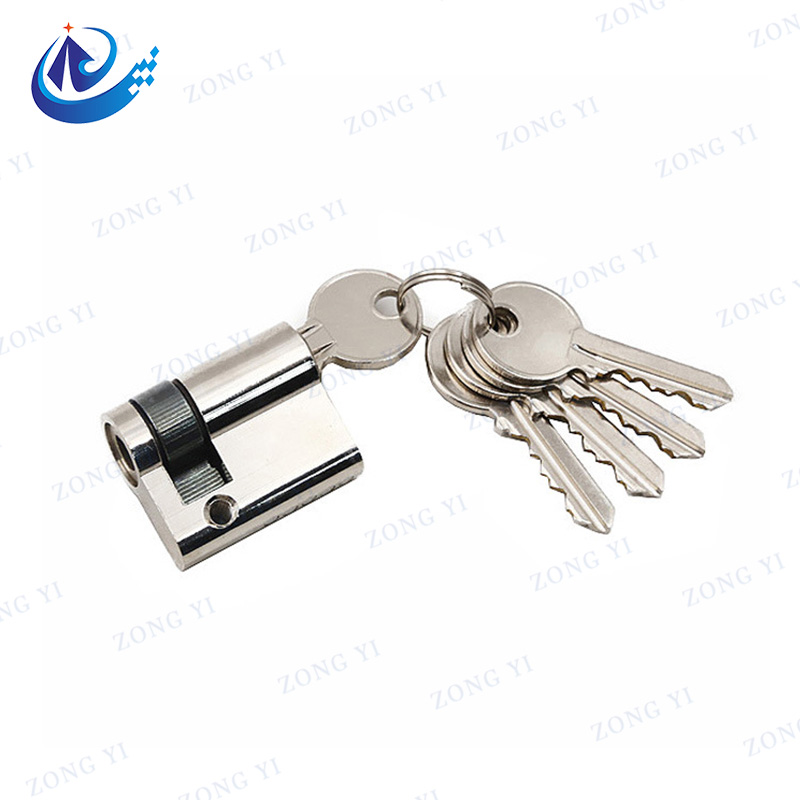 Cilindro chiave in lega di zinco o alluminio da infilare a doppio cilindro con profilo europeo - 1 