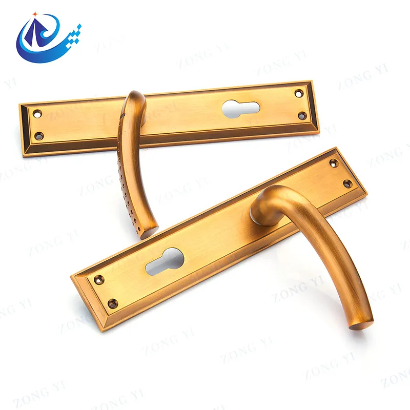 Euro Retro Aluminium dan Zink Alloy Backplate Lever Lock Door