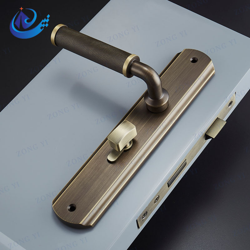 Висококачествена месингова брава и дръжка за врата - 1