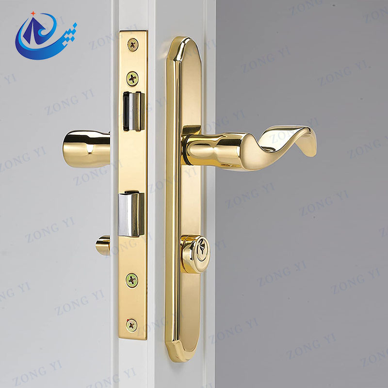 Kunci Pencocokan Pintu Kuningan Berkualitas Tinggi dan Handleset - 2 