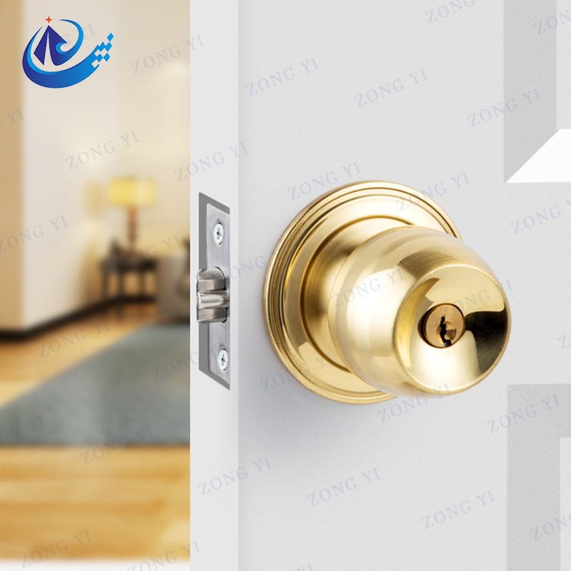 Wholesale Stainless Steel Ball Shape Cylindrical Knob Door Lock In Stock