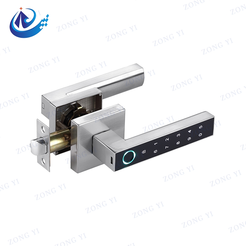Bluetooth inteligente sem chave e fechadura da porta com alavanca de impressão digital