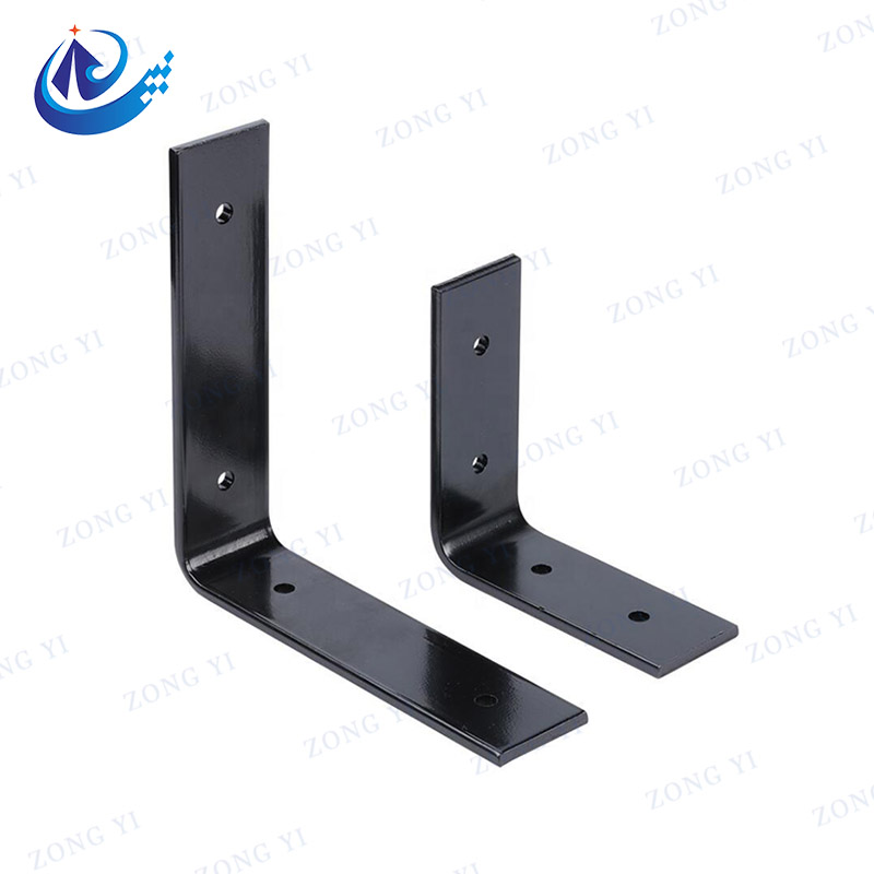 L-Shaped Support Furniture Cabinet Closet Shelf Angle Bracket Pasak Dengan Lubang - 2 