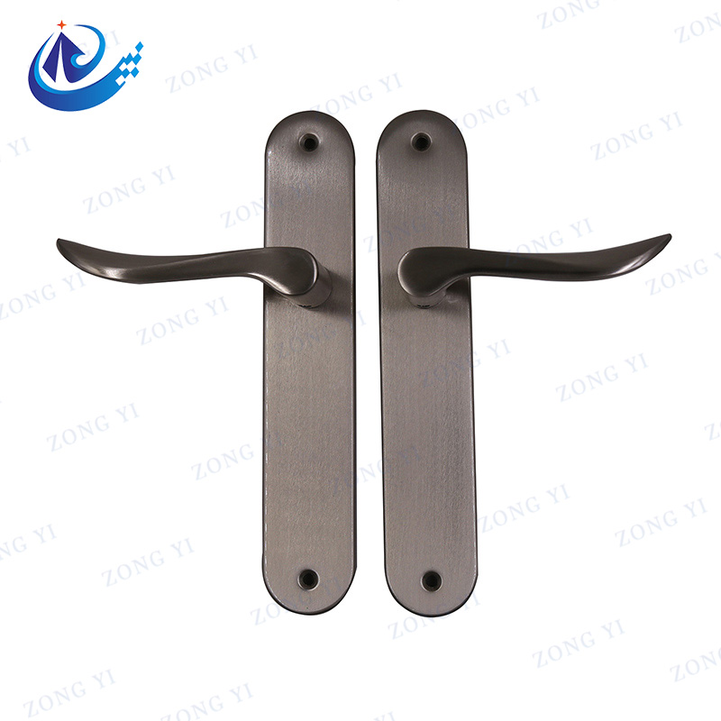 Mortise Aluminium Lever Door Lock With Plate For Residential Rooms - 1 
