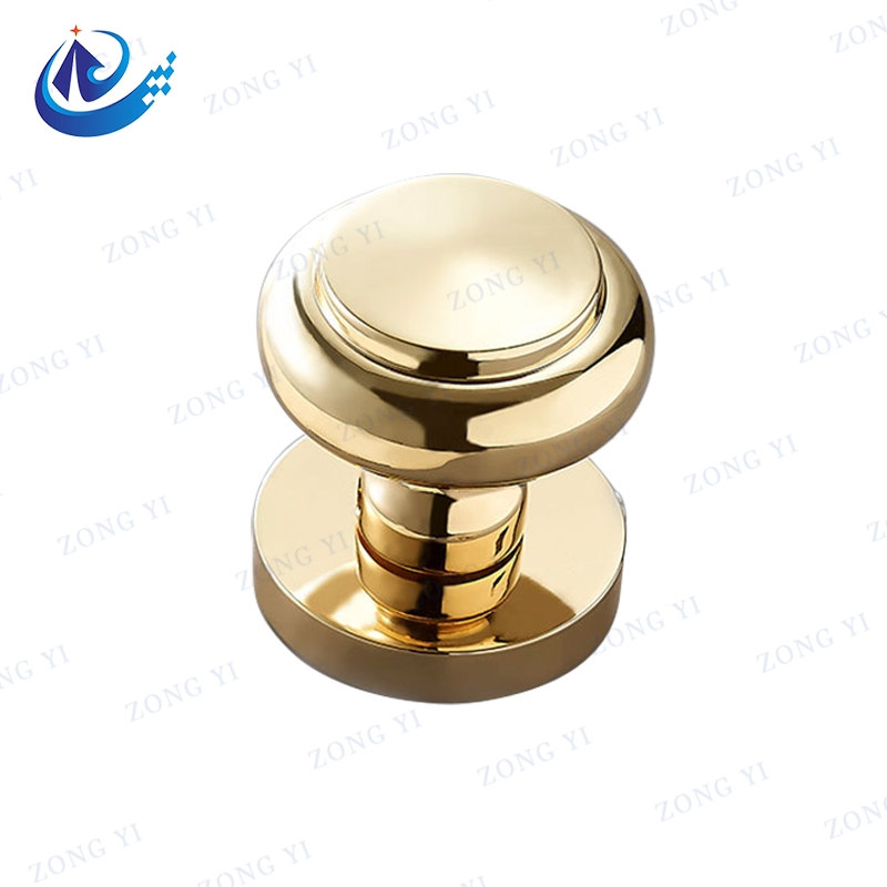Round Brass Knob Door Lock