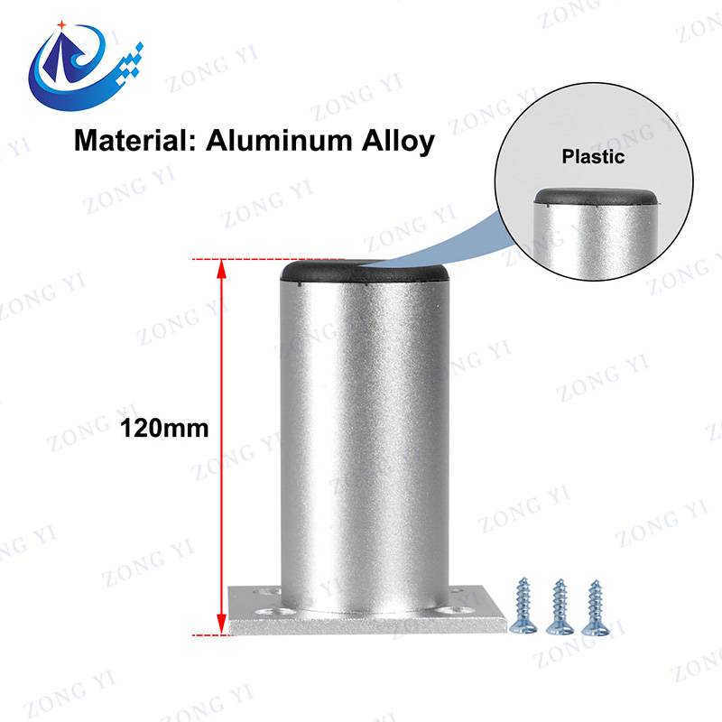 Rundrohr, verstellbares Aluminium-Tischmöbelbein - 2