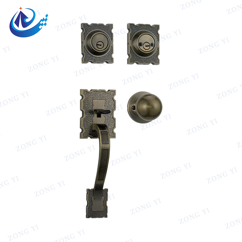 Комбинирана брава за входна врата от неръждаема стомана - 1 