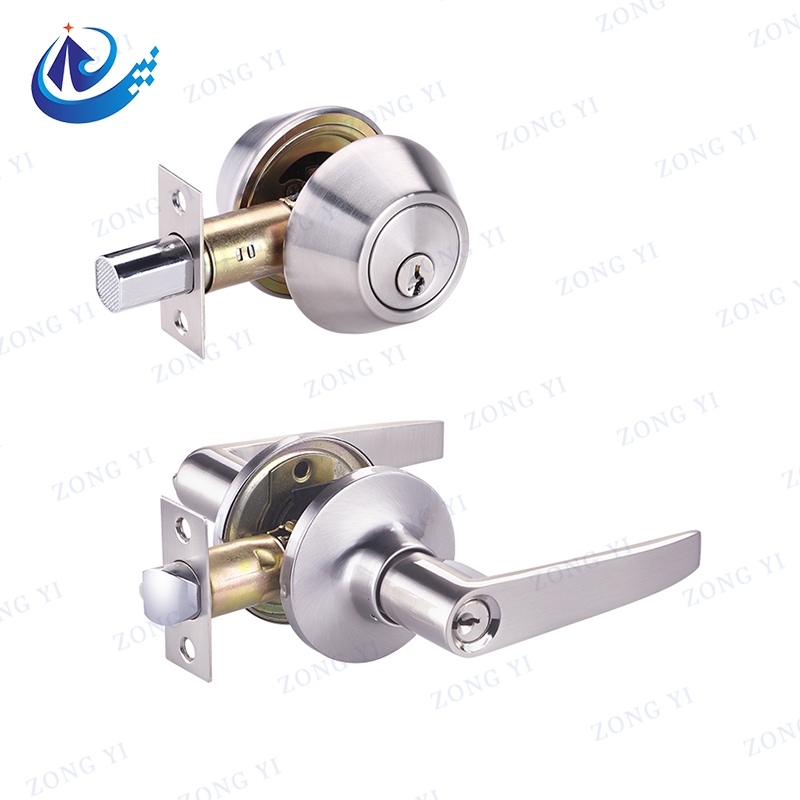اهرم فولادی ضد زنگ و قفل درب کمبو - 1