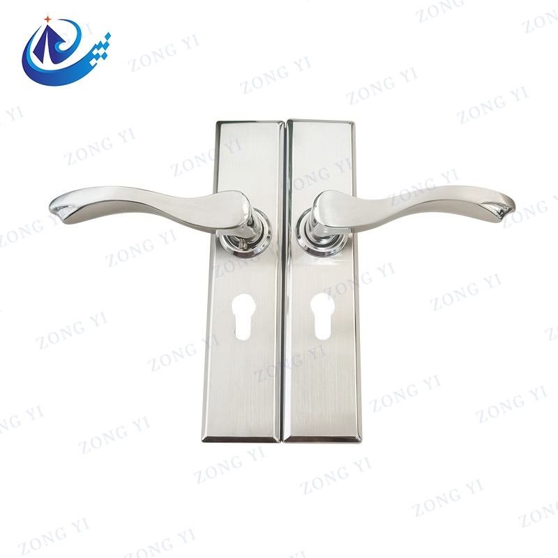 Stainless Steel Solid Lever Door Lock With Plate