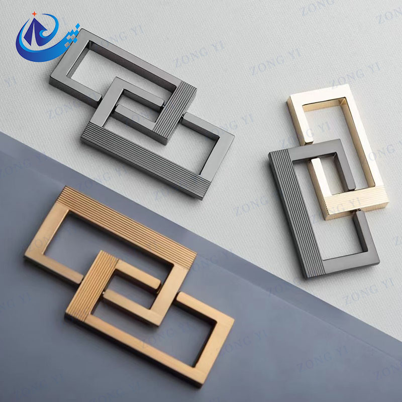 Zinc Alloy Special Rectangle Furniture Drawer Pulls - 1