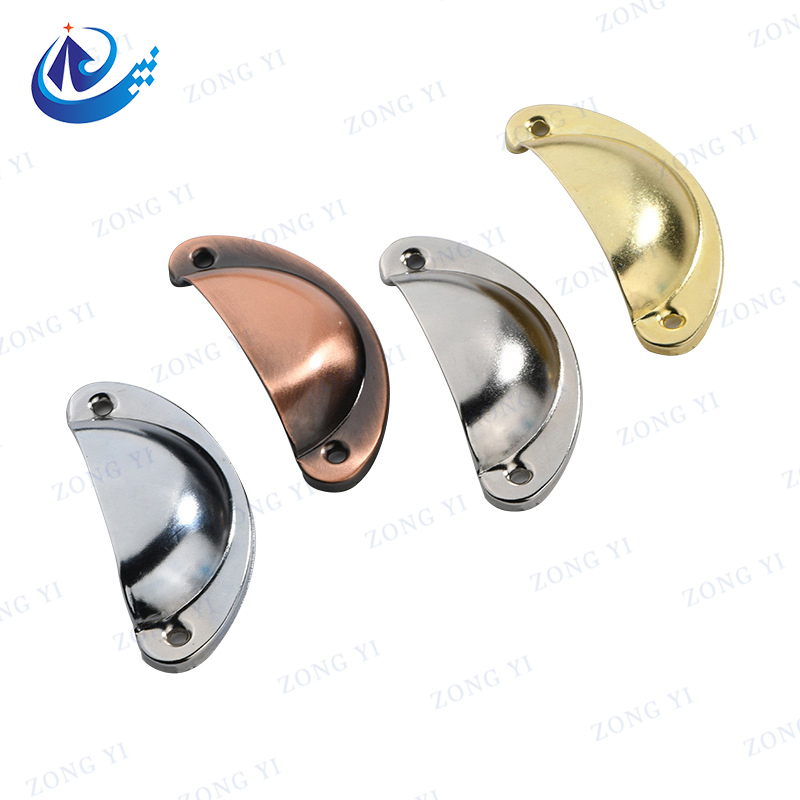 Zinc Alloy Shell Shaped Cabinet Drawer Cup Pulls - 1 