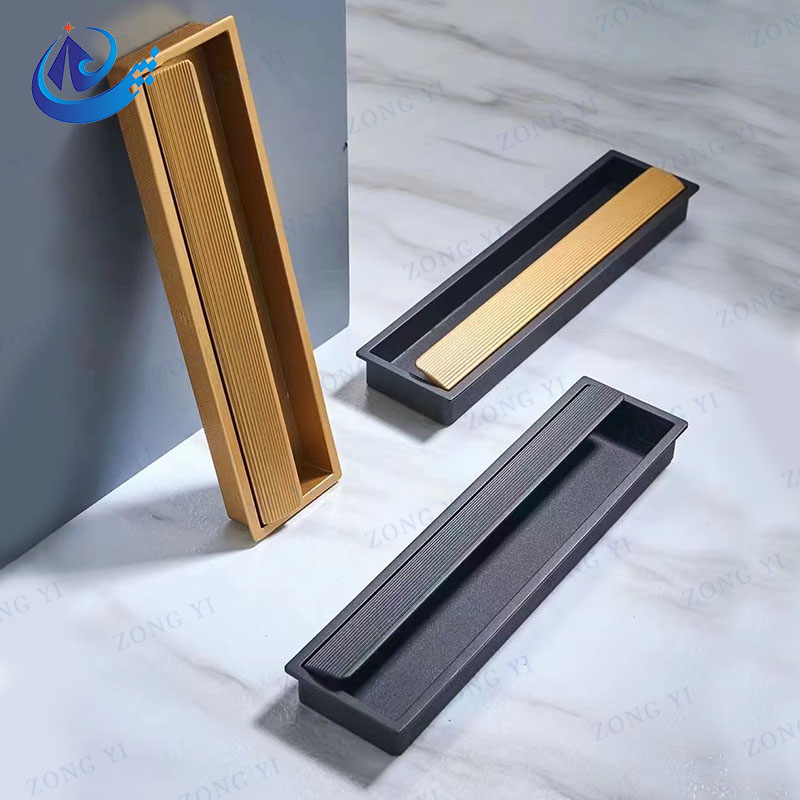 Zinc Alloy Special Rectangle Furniture Drawer Pulls - 4
