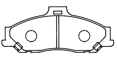 D1573 Front Brake Pad