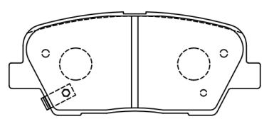 D1284 Rear brake pad