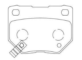 D461 rear brake pad