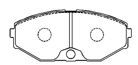 D587 Front Brake Pad