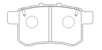 D1451 Rear brake pad