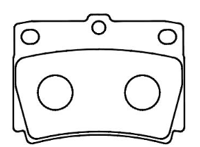 D733 Rear brake pad