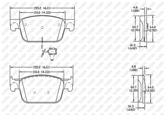 Brake Pad for Audi A5 Sportback