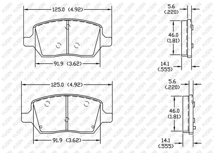 Brake pad for Buick GL8