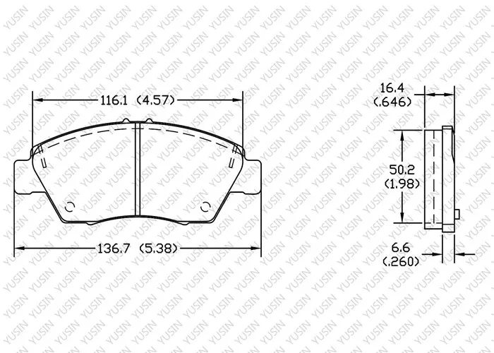 Brake pad for Honda CR-Z