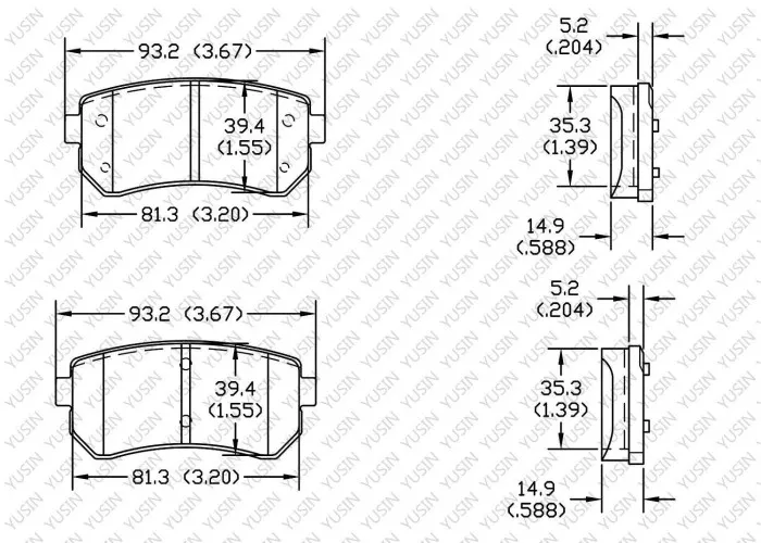 Brake pad for Hyundai I30