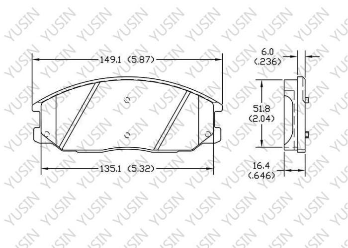 Brake pad for Hyundai STAREX MPV