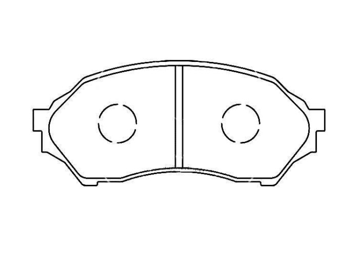 Brake pad for Mazda 323S