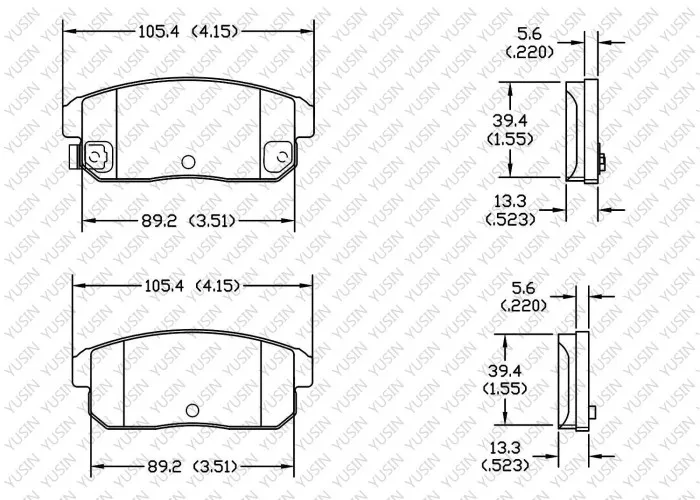 Brake pad for Mazda RX-8