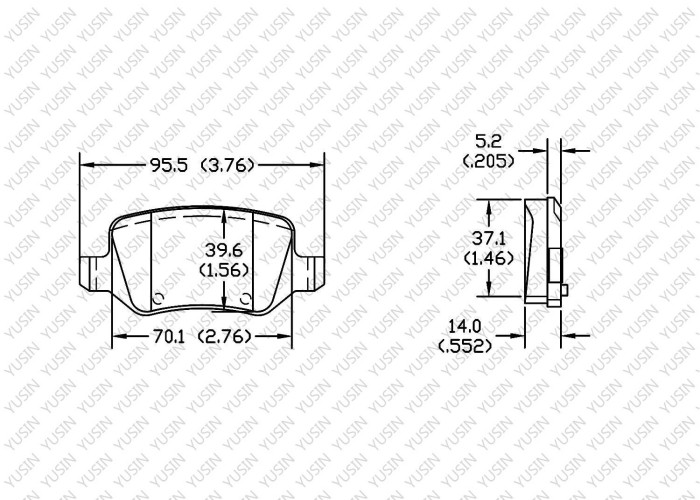 Brake pad for Mercedes Benz A160
