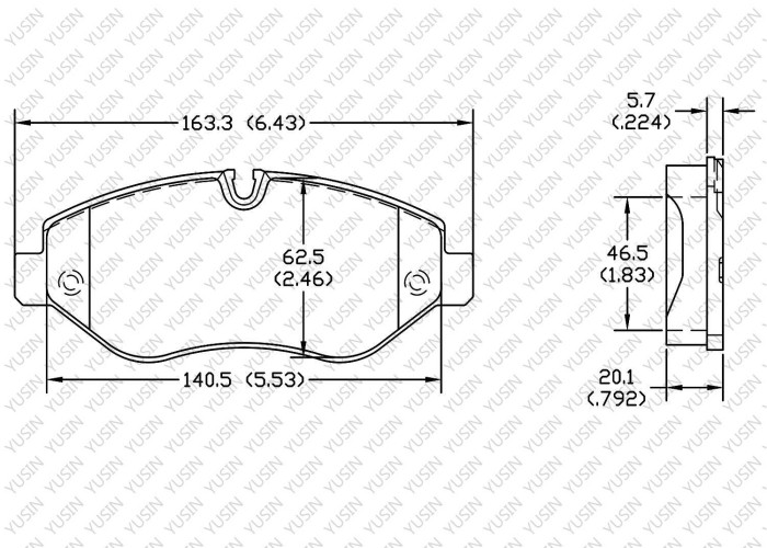 Brake pad for Mercedes Benz M-CLASS