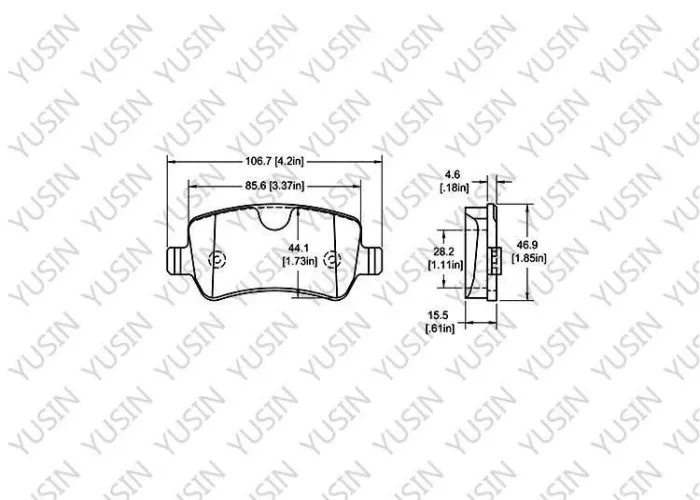 D2108-9342 Brake pad for Roewe E550