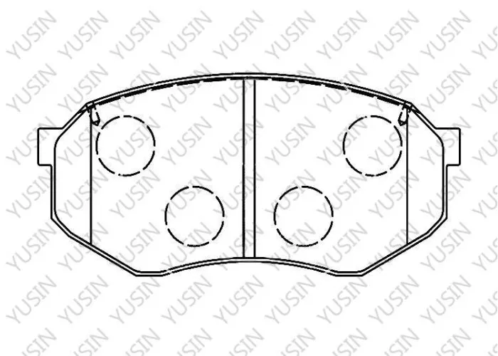 Brake pad for Toyota Coaster