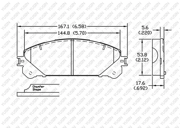 Brake pad for Toyota Highlander