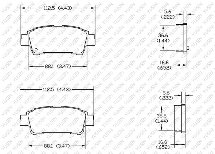 Brake pad for Toyota PRIVIA ACR3 2.0/2.4
