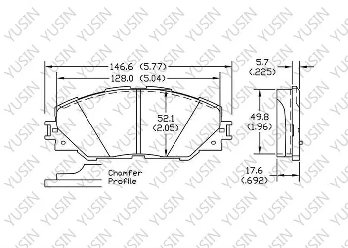 Brake pad for Toyota RAV4