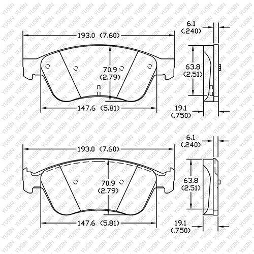 D1024 Front Brake Pad