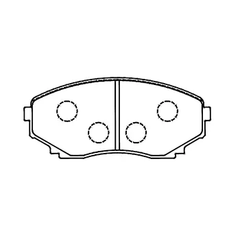 D1038 Front Brake Pad