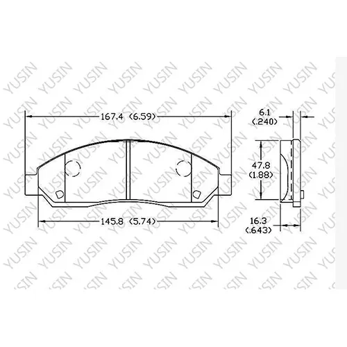 D1039 Front Brake Pad