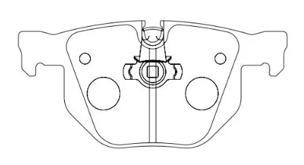 D1042 Rear Brake Pad