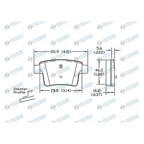 D1071 Rear Brake Pad