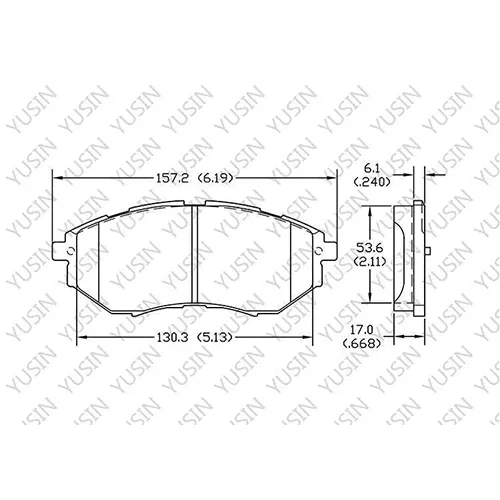 D1078 Front Brake Pad