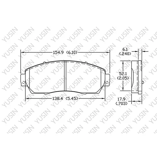 D1089 Front Brake Pad