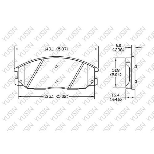 D1097 Front Brake Pad